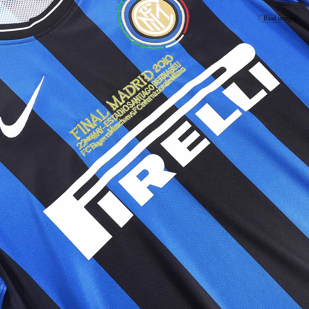 Retro Inter Milan Domicile Maillot 2009/10 Black&Blue - UCL