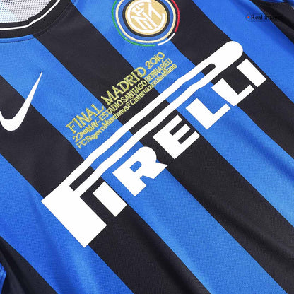 Retro Inter Milan Domicile Maillot 2009/10 Black&Blue - UCL