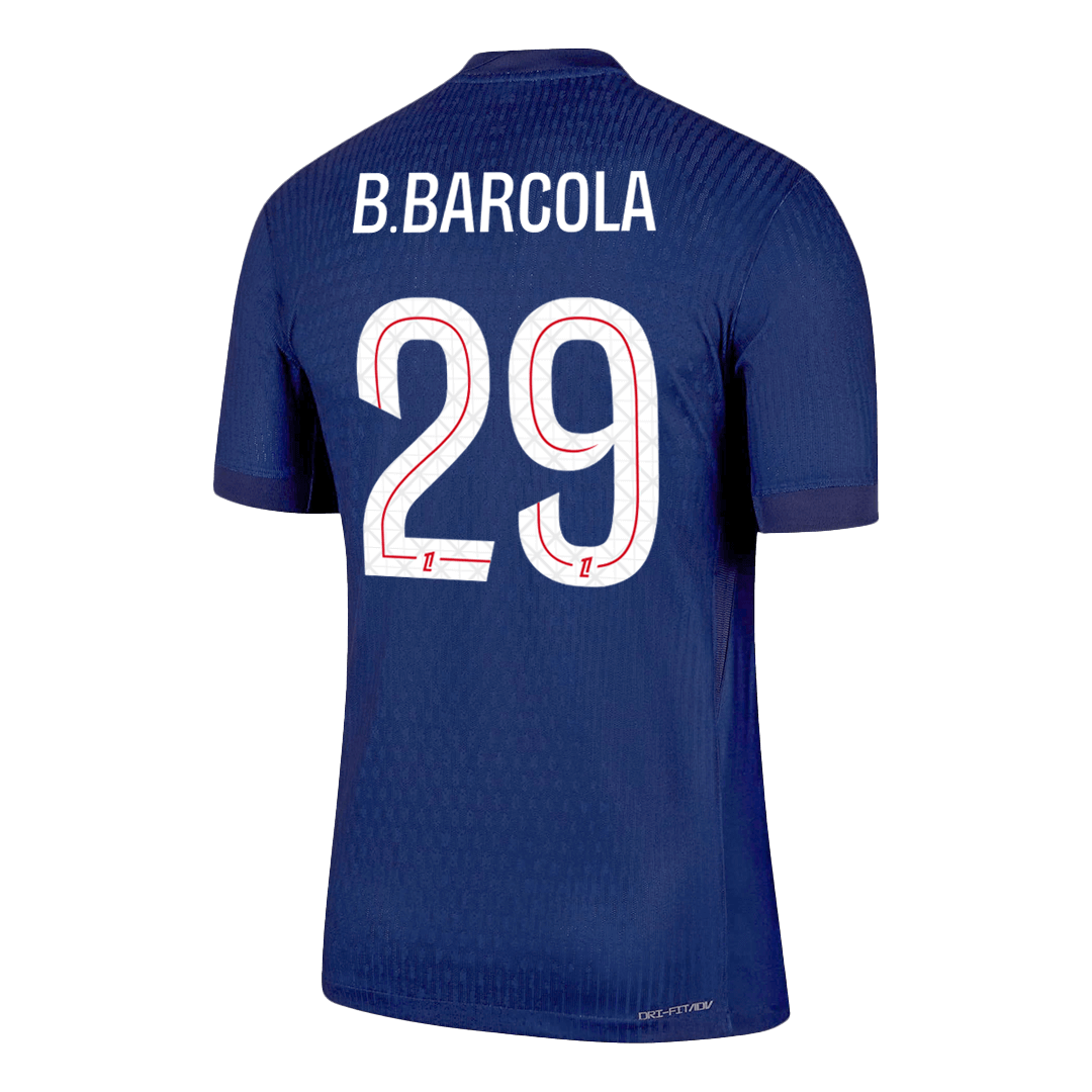 B.BARCOLA #29 PSG Domicile Maillot 2025/26 Bleu marine Joueur