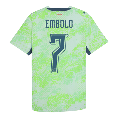 EMBOLO #7 Switzerland Away Shirt - 2026 World Cup Green