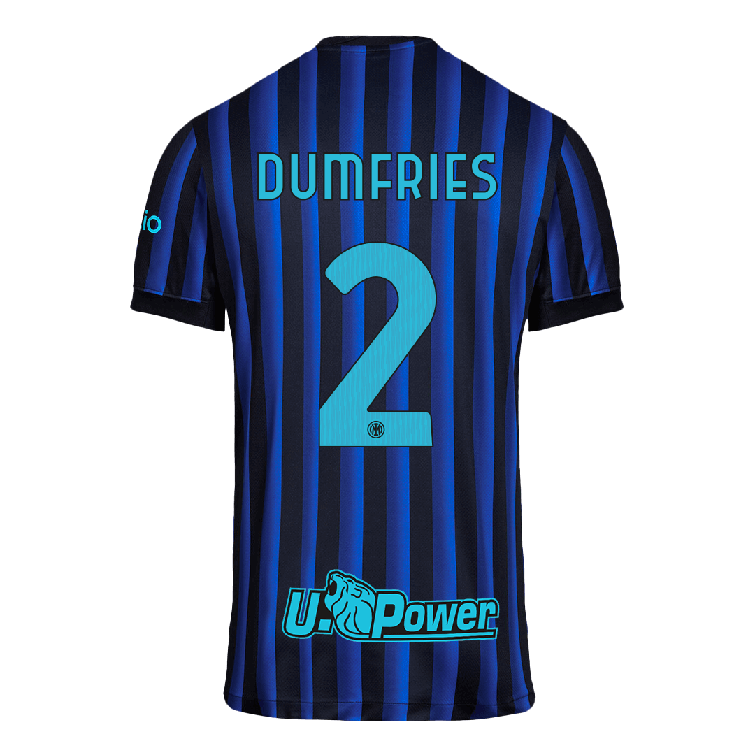 DUMFRIES #2 Inter Milan Domicile Maillot 2025/26 Bleu&Noir