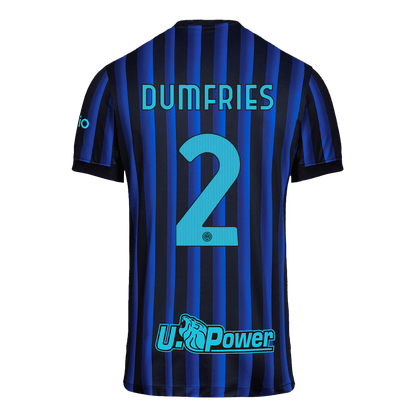 DUMFRIES #2 Inter Milan Domicile Maillot 2025/26 Bleu&Noir