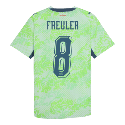 MAILLOT EXTÉRIEUR REULER #8 Suisse - Coupe du Monde 2026 Vert