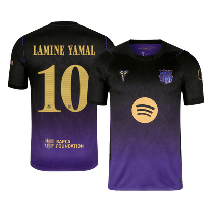 LAMINE YAMAL #10 Barcelona Extérieur Maillot 2026/27 Black/Purple - UCL