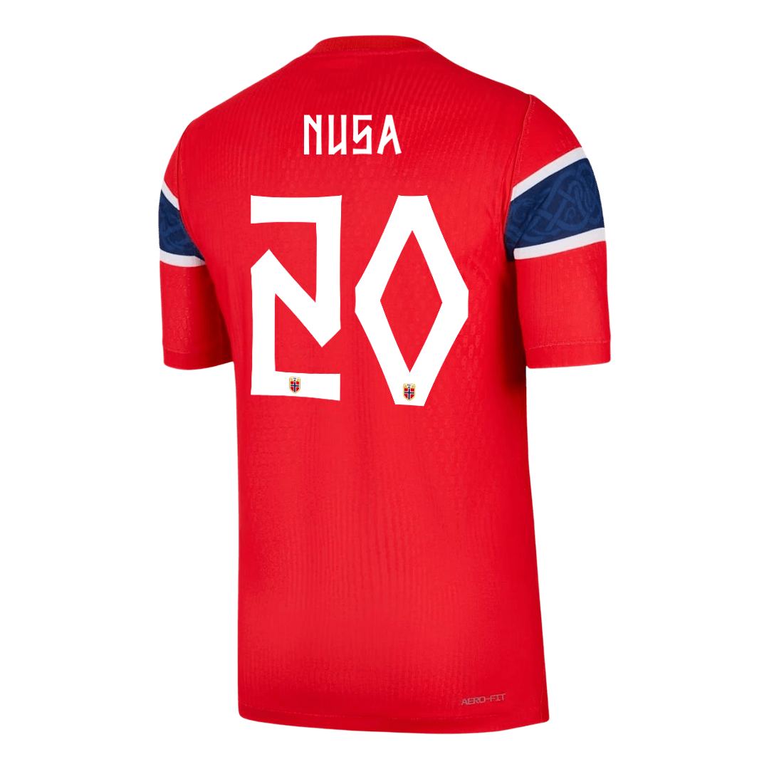 NUSA #20 Norway Home Shirt - 2026 World Cup Red Player