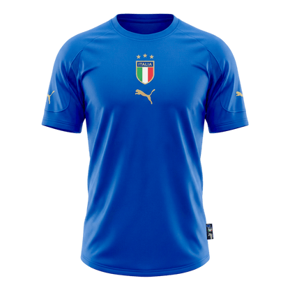 Retro Italy Home Jersey 2004 Blue