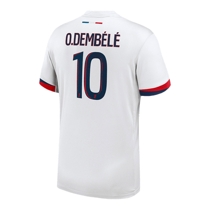O.DEMBÉLÉ #10 PSG Extérieur Maillot 2025/26 Blanc