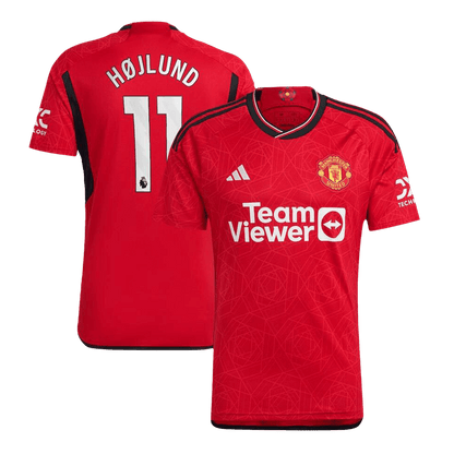 HØJLUND #11 Maillot Domicile Manchester United 2023/24 Rouge