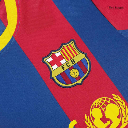 Maillot Domicile Rétro Barcelone 2010/11 Rouge&Bleu