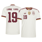LAMINE YAMAL #19 Espagne Extérieur Maillot - Coupe du Monde 2026 Blanc