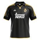 Maillot Rétro Real Madrid Extérieur 1999/01 Noir