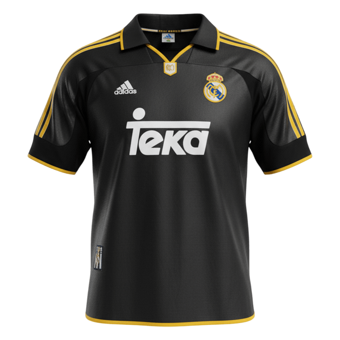 Maillot Rétro Real Madrid Extérieur 1999/01 Noir
