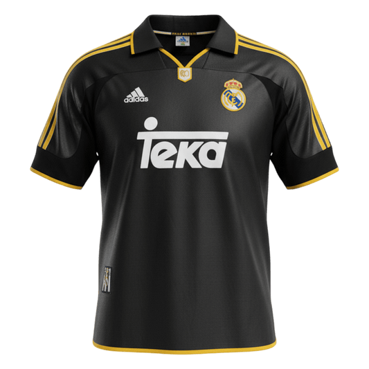 Maillot Rétro Real Madrid Extérieur 1999/01 Noir