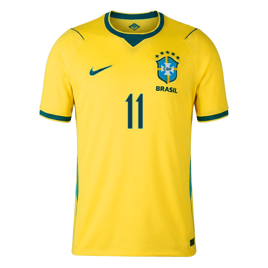 RAPHINHA #11 Brazil Home Shirt - World Cup 2026 Yellow - Super