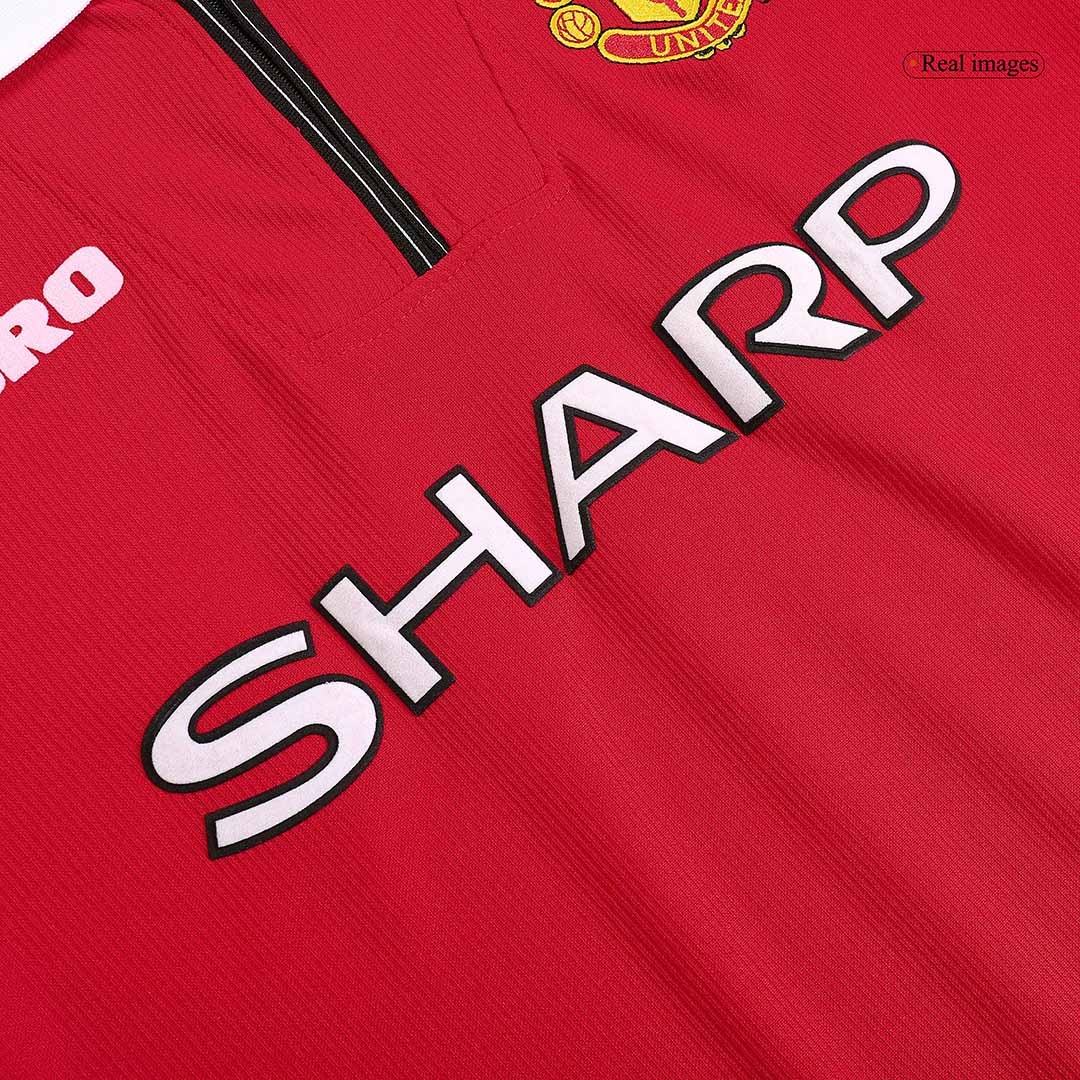 Maillot rétro domicile Manchester United 98/00 rouge