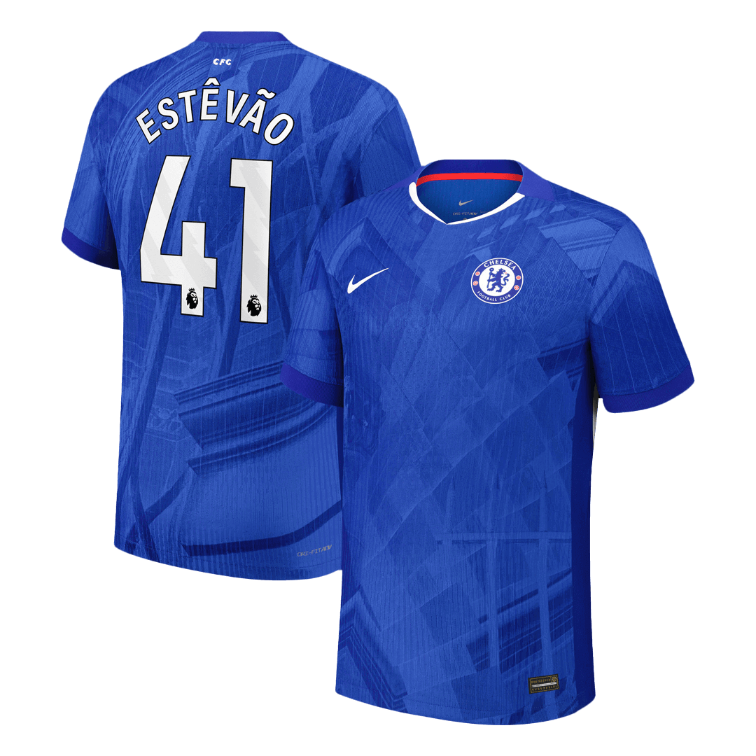 ESTÊVÃO #41 Maillot Domicile Chelsea 2025/26 Bleu Joueur
