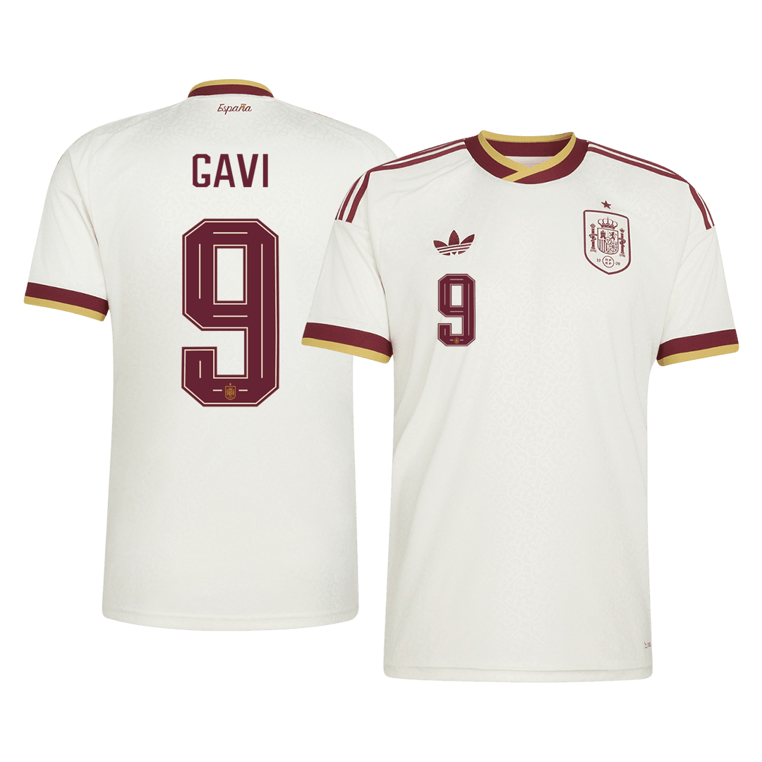 GAVI #9 Maillot Extérieur Espagne - Coupe du Monde 2026 Blanc