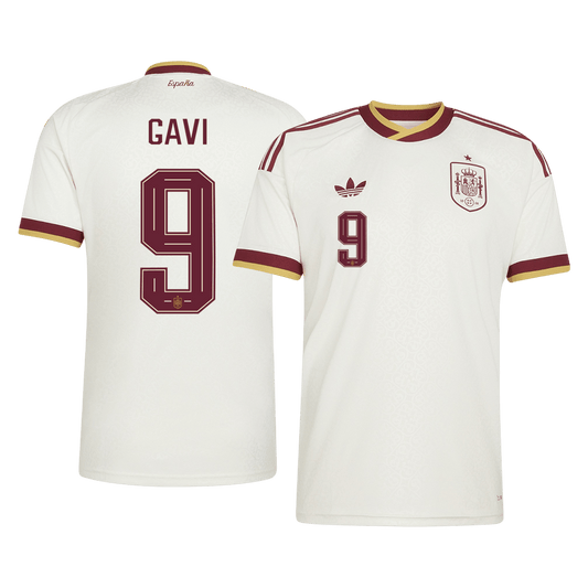 GAVI #9 Maillot Extérieur Espagne - Coupe du Monde 2026 Blanc