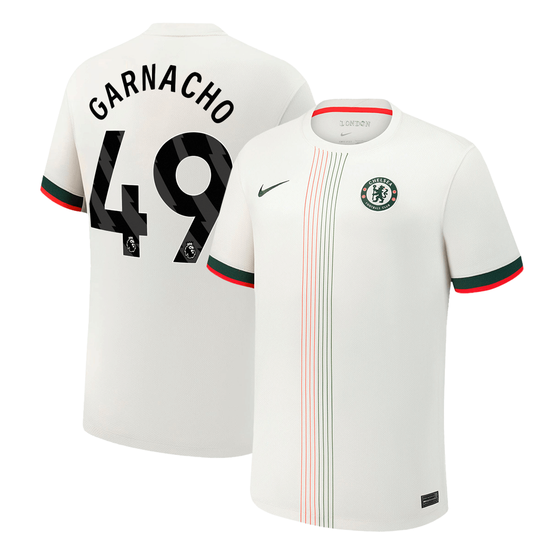 GARNACHO #49 Chelsea Maillot Extérieur 2025/26 Blanc