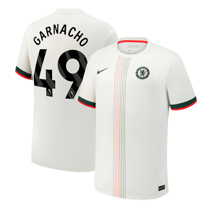 GARNACHO #49 Chelsea Maillot Extérieur 2025/26 Blanc