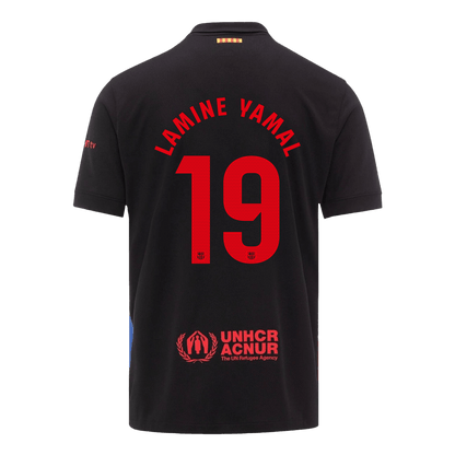 LAMINE YAMAL #19 Barcelone Maillot Extérieur 2024/25 Noir