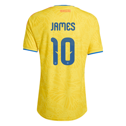JAMES #10 Colombie Domicile Maillot - Coupe du Monde 2026 Jaune Joueur