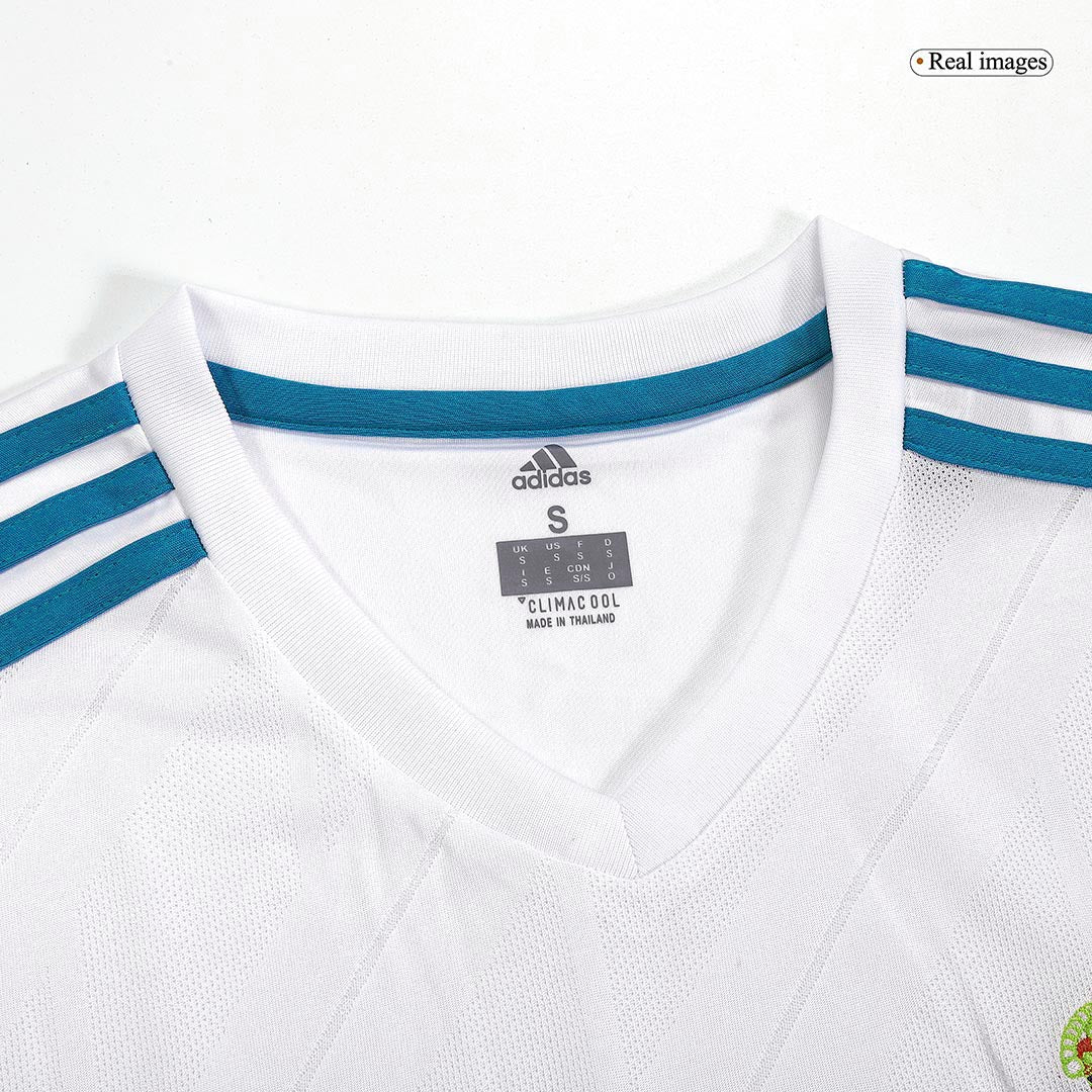 Maillot domicile rétro Real Madrid 2017/18 blanc SERGIO RAMOS #4