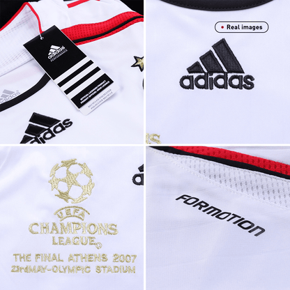 Retro AC Milan Extérieur Maillot 2006/07 Blanc - UCL