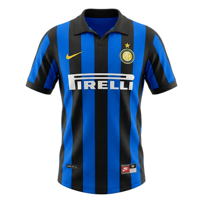 Maillot Rétro Domicile Inter Milan 1998/99 Bleu & Noir