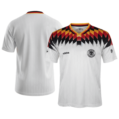 Maillot Rétro Domicile Allemagne 1994 Blanc