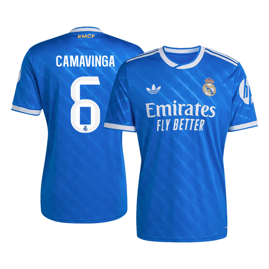 CAMAVINGA #6 Maillot troisième Real Madrid 2025/26 Bleu