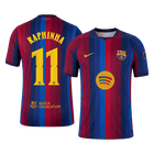 RAPHINHA #11 Barcelona Domicile Maillot 2026/27 Rouge&Bleu Joueur - UCL