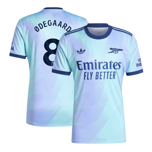 ØDEGAARD #8 Arsenal Troisième Maillot 2024/25 Violet&Bleu