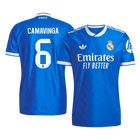 CAMAVINGA #6 Maillot extérieur Real Madrid 2025/26 Bleu Joueur