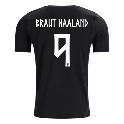 BRAUT HAALAND #9 Norway Away Jersey - World Cup 2026 Black