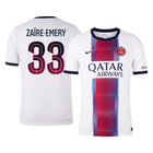 ZAÏRE-EMERY #33 PSG Extérieur Maillot 2026/27 Blanc Joueur