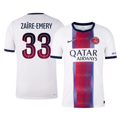 ZAÏRE-EMERY #33 PSG Extérieur Maillot 2026/27 Blanc Joueur