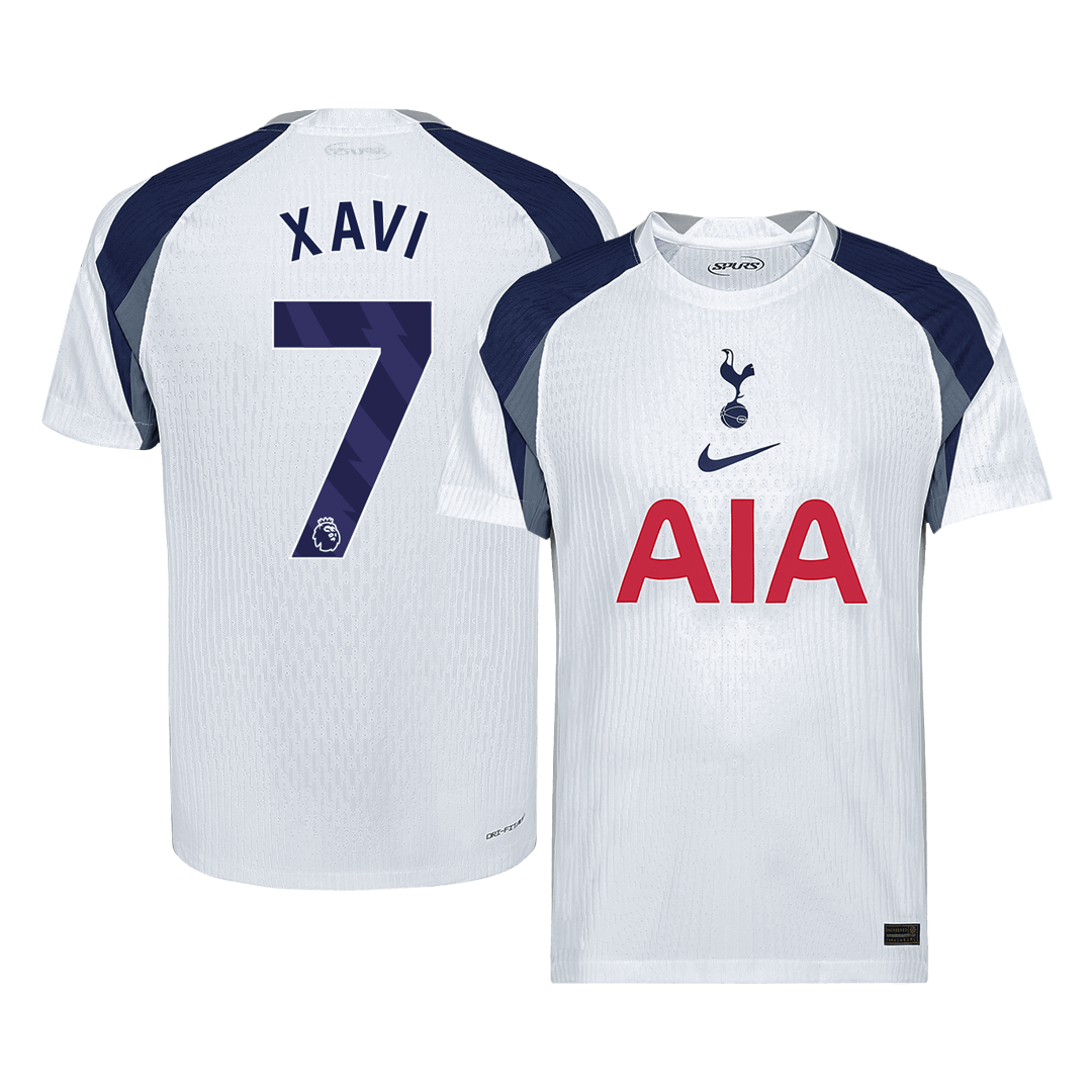 XAVI #7 Tottenham Hotspur Domicile Maillot 2025/26 Blanc Joueur