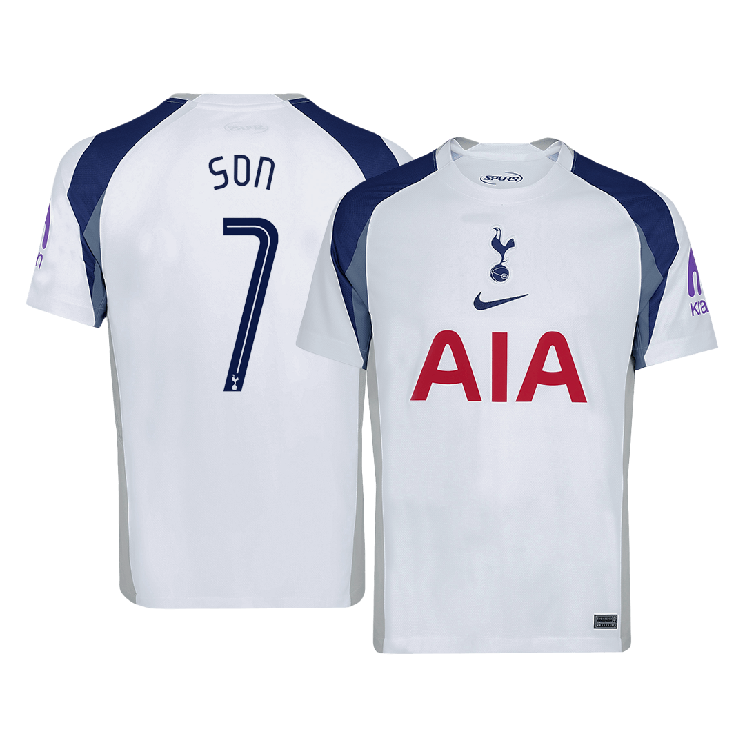 SON #7 Tottenham Hotspur Domicile Maillot 2025/26 Blanc - UCL