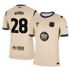 ROONY #28 Barcelona Extérieur Maillot 2025/26 Jaune Joueur - UCL