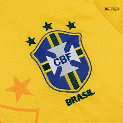 Maillot Rétro Brésil Domicile 1994 Jaune