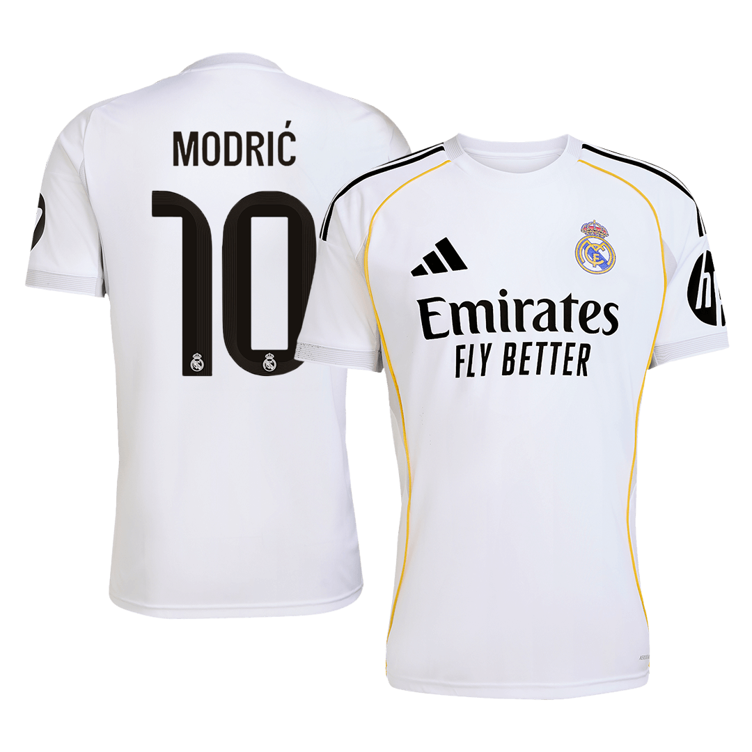 MODRIĆ #10 Real Madrid Domicile Maillot 2025/26 Blanc - Super