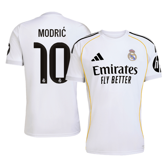 MODRIĆ #10 Real Madrid Domicile Maillot 2025/26 Blanc - Super