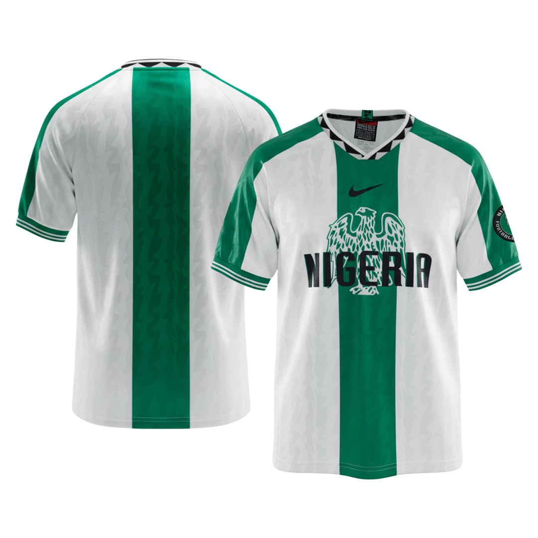 Maillot Rétro Nigeria Extérieur 1996 Vert&Blanc