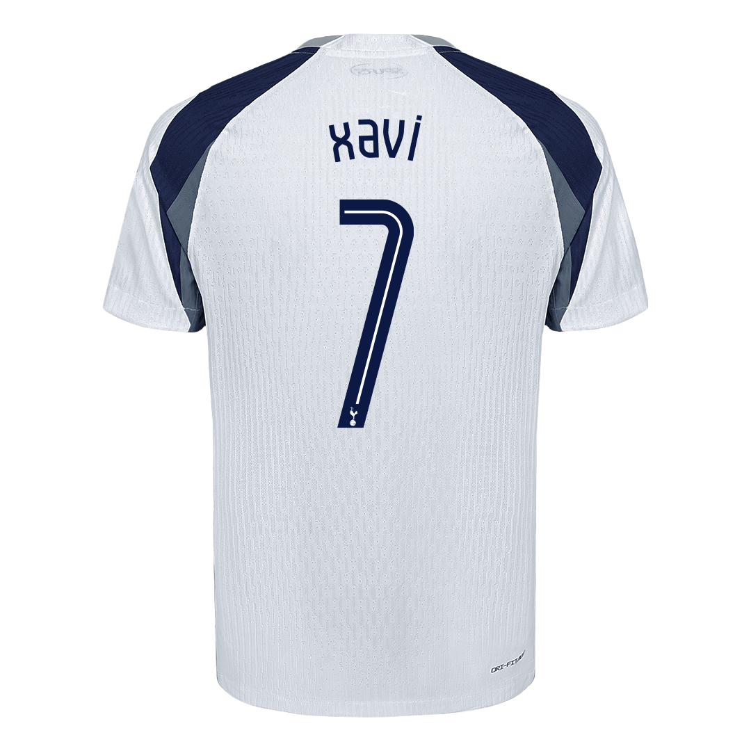 XAVI #7 Tottenham Hotspur Maillot Domicile 2025/26 Blanc Joueur - UCL