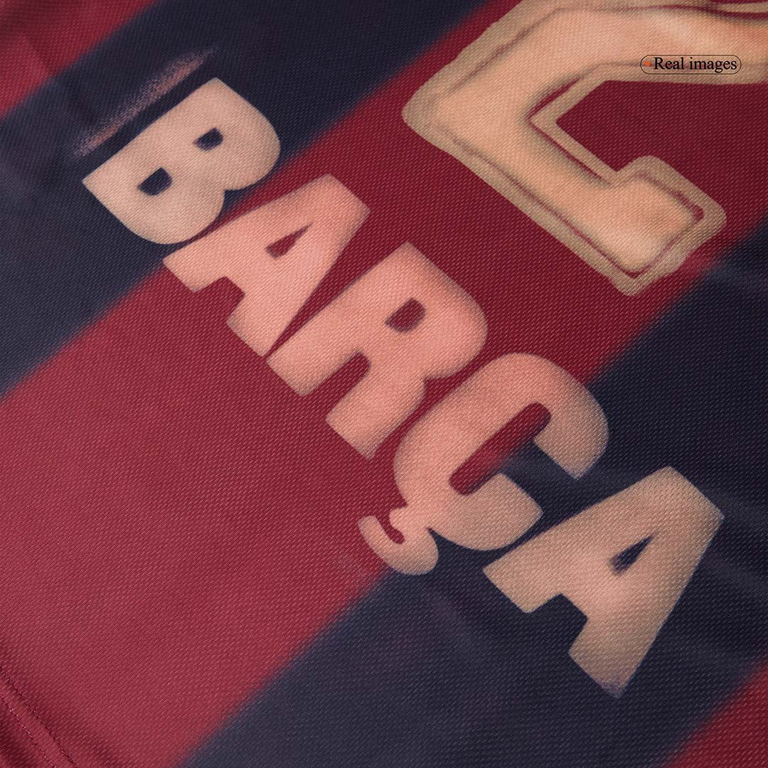Retro Barcelona Domicile Maillot 2000/01 Rouge&Bleu
