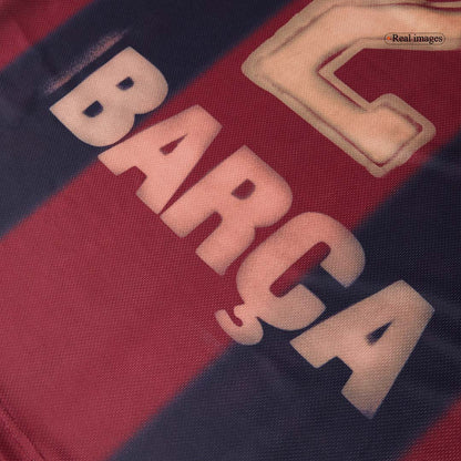 Retro Barcelona Domicile Maillot 2000/01 Rouge&Bleu