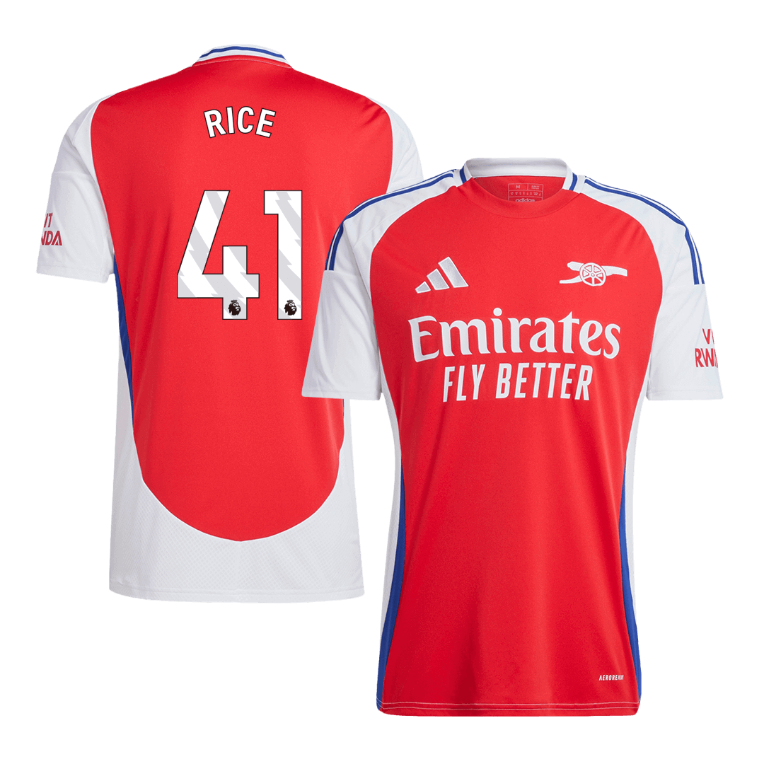 RICE #41 Maillot Domicile Arsenal 2024/25 Rouge