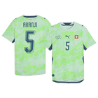 AKANJI #5 Suisse Extérieur Maillot - Coupe du Monde 2026 Vert
