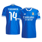 TCHOUAMENI #14 Maillot Tiers Real Madrid 2025/26 Bleu Joueur